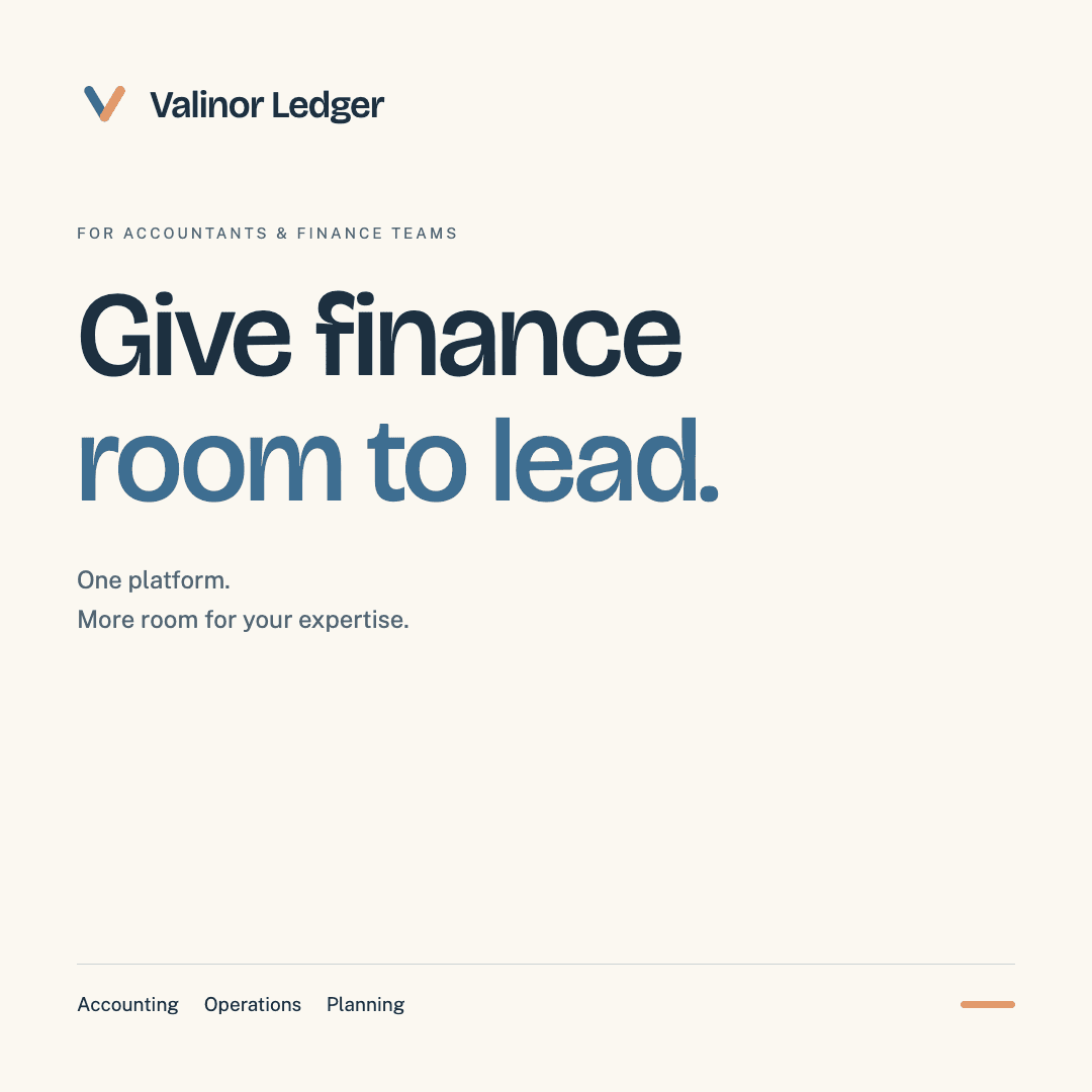 Square typographic campaign: Give finance room to lead.